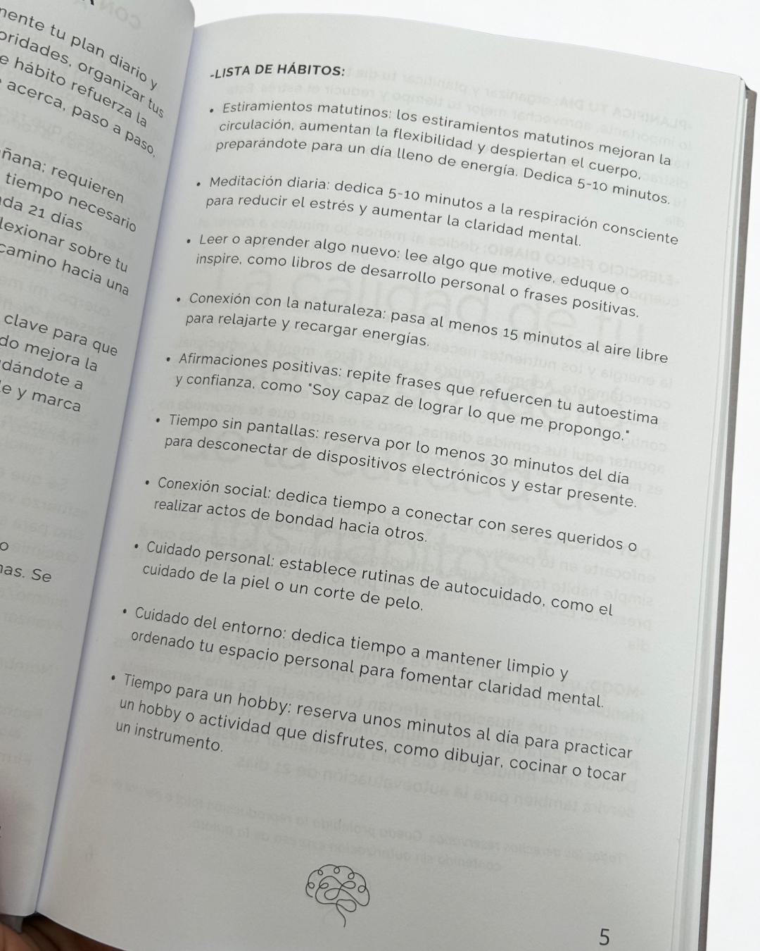 Agenda de Hábitos Física + EBOOK Menú 7 Días Saludables: PIERDE 1-3kg en una Semana.